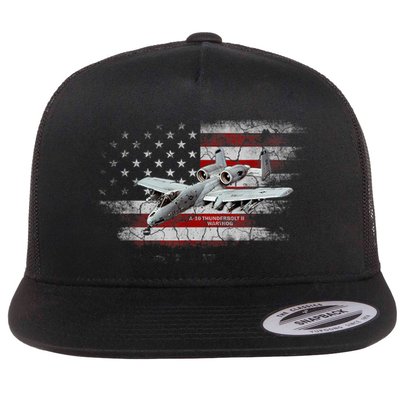 US Military Jet A10 Warthog US Warplane Fighter Jet Vintage Flatbill Hat