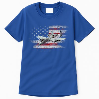 US Military Jet A10 Warthog US Warplane Fighter Jet Vintage Tall T-Shirt