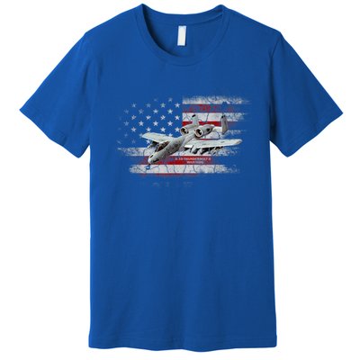 US Military Jet A10 Warthog US Warplane Fighter Jet Vintage Premium T-Shirt