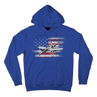 US Military Jet A10 Warthog US Warplane Fighter Jet Vintage Tall Hoodie