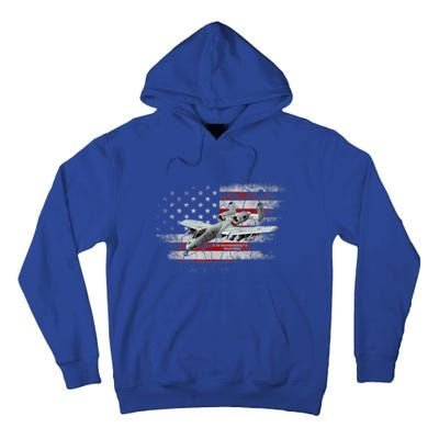 US Military Jet A10 Warthog US Warplane Fighter Jet Vintage Tall Hoodie