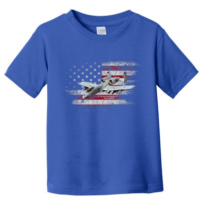 US Military Jet A10 Warthog US Warplane Fighter Jet Vintage Toddler T-Shirt