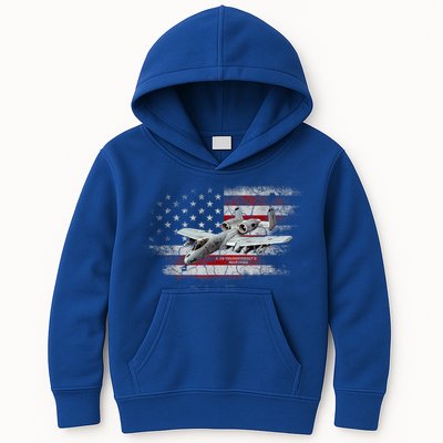 US Military Jet A10 Warthog US Warplane Fighter Jet Vintage Kids Hoodie