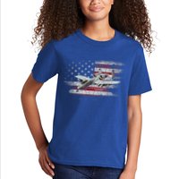 US Military Jet A10 Warthog US Warplane Fighter Jet Vintage Kids T-Shirt