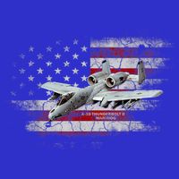 US Military Jet A10 Warthog US Warplane Fighter Jet Vintage Kids T-Shirt