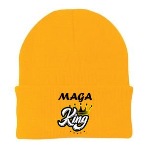 Ultra MAGA King Crown USA Trump 2024 Anti Biden Knit Cap Winter Beanie