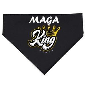 Ultra MAGA King Crown USA Trump 2024 Anti Biden USA-Made Doggie Bandana