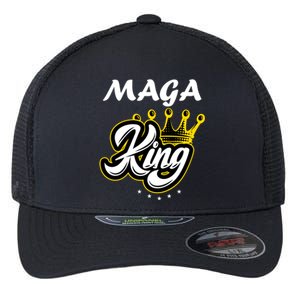 Ultra MAGA King Crown USA Trump 2024 Anti Biden Flexfit Unipanel Trucker Cap