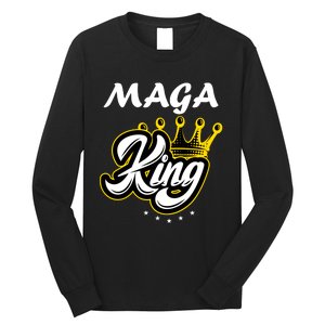 Ultra MAGA King Crown USA Trump 2024 Anti Biden Long Sleeve Shirt