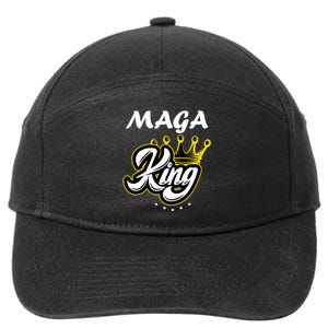 Ultra MAGA King Crown USA Trump 2024 Anti Biden 7-Panel Snapback Hat