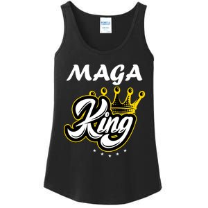 Ultra MAGA King Crown USA Trump 2024 Anti Biden Ladies Essential Tank