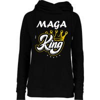 Ultra MAGA King Crown USA Trump 2024 Anti Biden Womens Funnel Neck Pullover Hood