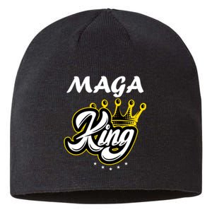 Ultra MAGA King Crown USA Trump 2024 Anti Biden Sustainable Beanie