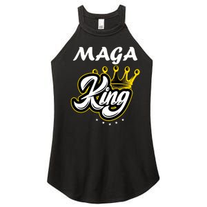 Ultra MAGA King Crown USA Trump 2024 Anti Biden Women's Perfect Tri Rocker Tank