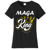 Ultra MAGA King Crown USA Trump 2024 Anti Biden Women's T-Shirt