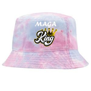 Ultra MAGA King Crown USA Trump 2024 Anti Biden Tie-Dyed Bucket Hat