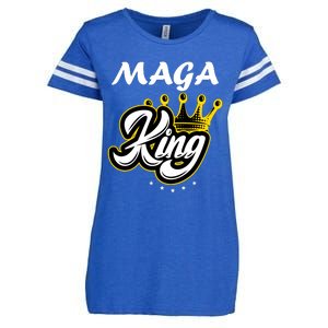 Ultra MAGA King Crown USA Trump 2024 Anti Biden Enza Ladies Jersey Football T-Shirt