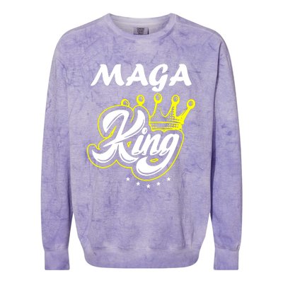 Ultra Maga King Crown Usa Trump Anti Biden Colorblast Crewneck Sweatshirt