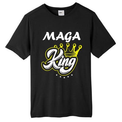 Ultra Maga King Crown Usa Trump Anti Biden Tall Fusion ChromaSoft Performance T-Shirt