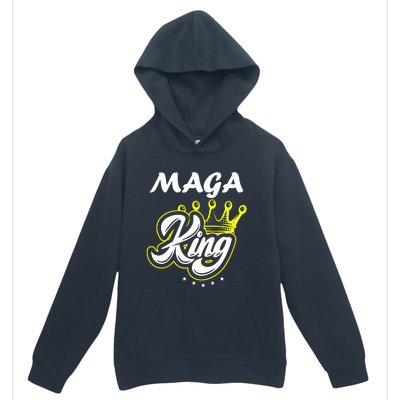 Ultra Maga King Crown Usa Trump Anti Biden Urban Pullover Hoodie