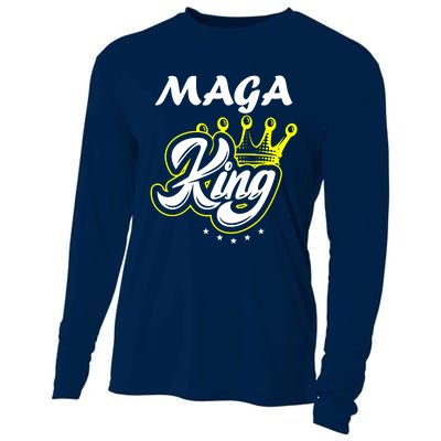 Ultra Maga King Crown Usa Trump Anti Biden Cooling Performance Long Sleeve Crew