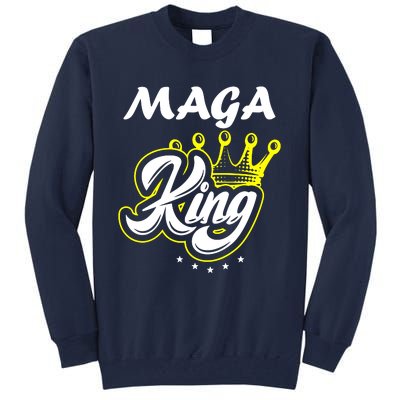 Ultra Maga King Crown Usa Trump Anti Biden Tall Sweatshirt