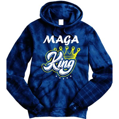 Ultra Maga King Crown Usa Trump Anti Biden Tie Dye Hoodie