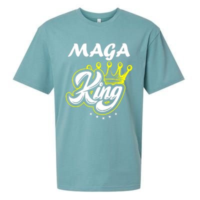 Ultra Maga King Crown Usa Trump Anti Biden Sueded Cloud Jersey T-Shirt