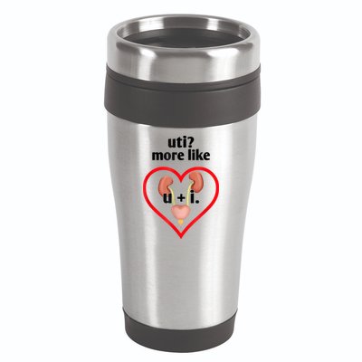 Uti More Like U Plus I Kidney 16oz Travel Tumbler