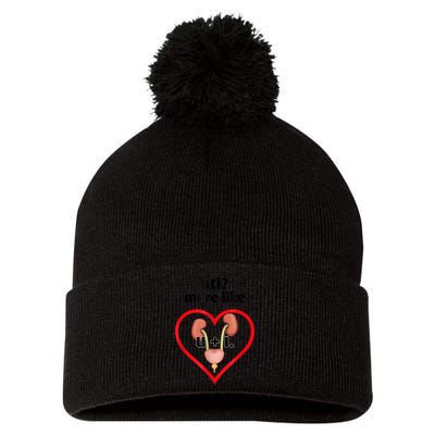 Uti More Like U Plus I Kidney Pom Pom 12in Knit Beanie