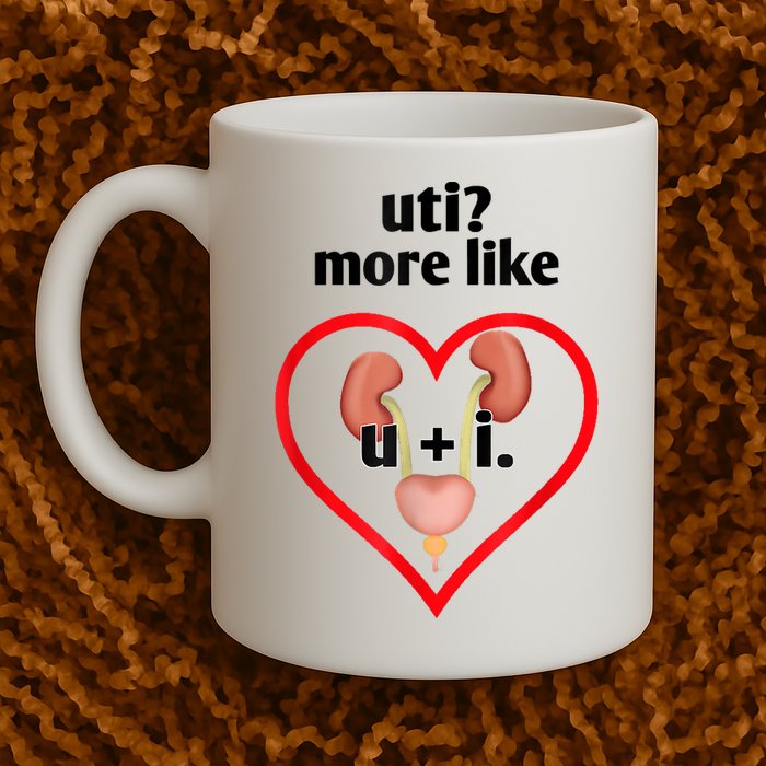 Uti More Like U Plus I Kidney Mug