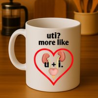 Uti More Like U Plus I Kidney Mug
