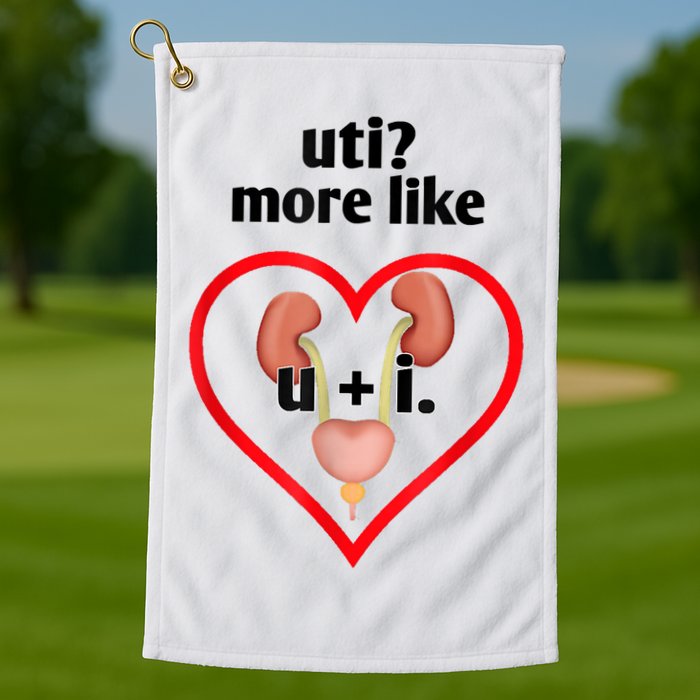 Uti More Like U Plus I Kidney Golf Towel