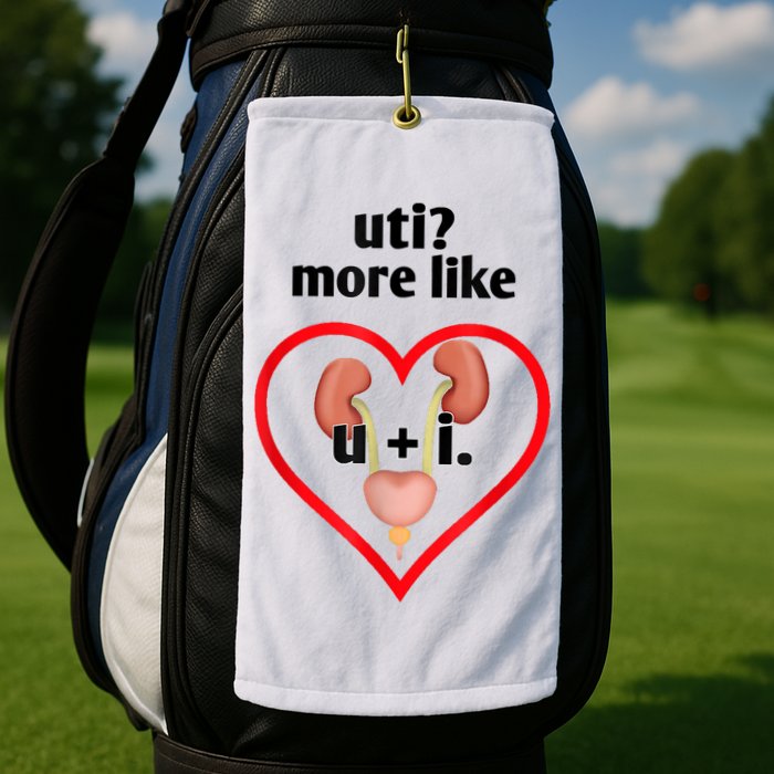 Uti More Like U Plus I Kidney Golf Towel