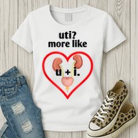 Uti More Like U Plus I Kidney Womens T-Shirt