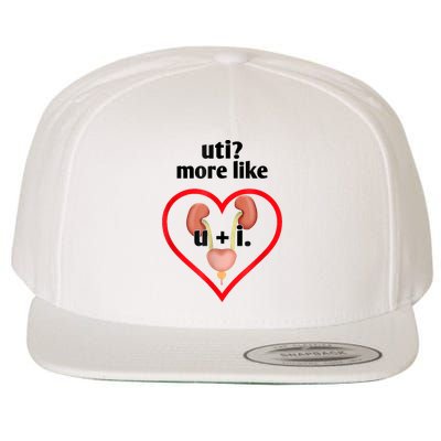 Uti More Like U Plus I Kidney Wool Snapback Cap