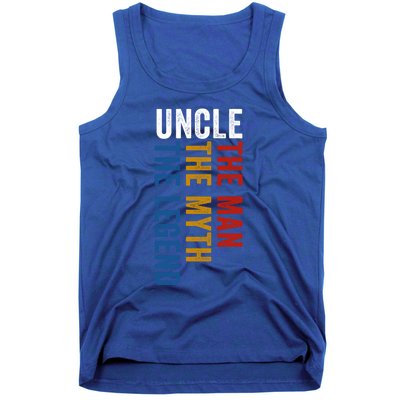 Uncle Myth Legend Funny Uncles Godfather Funny Gift Tank Top