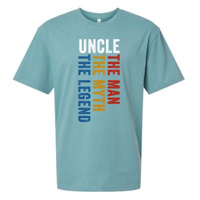 Uncle Myth Legend Funny Uncles Godfather Funny Gift Sueded Cloud Jersey T-Shirt