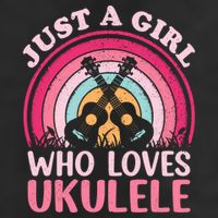 Ukulele Music Lover Vintage Just A Who Loves Ukulele Gift Beanie