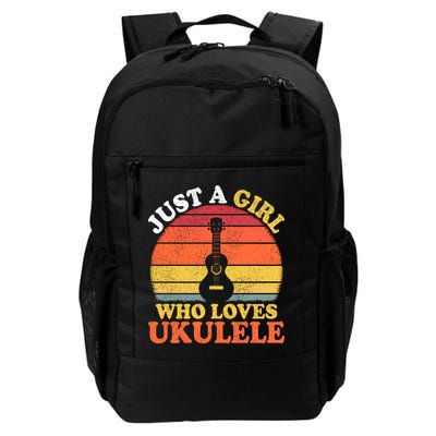 Ukulele Music Lover Vintage Just A Who Loves Ukulele Gift Backpack
