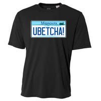 Ubetcha Minnesota License Plate Cooling Performance Crew T-Shirt