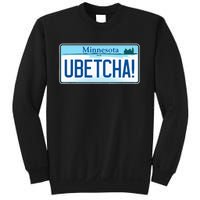 Ubetcha Minnesota License Plate Sweatshirt