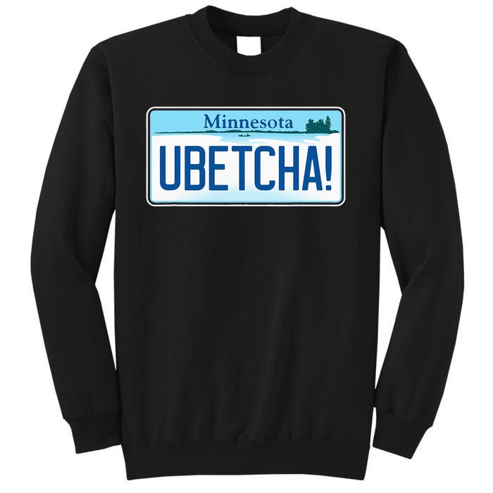 Ubetcha Minnesota License Plate Sweatshirt