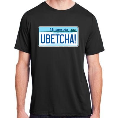 Ubetcha Minnesota License Plate Adult ChromaSoft Performance T-Shirt