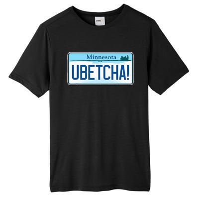 Ubetcha Minnesota License Plate Tall Fusion ChromaSoft Performance T-Shirt