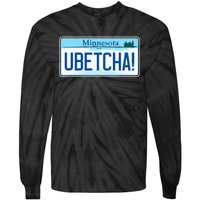 Ubetcha Minnesota License Plate Tie-Dye Long Sleeve Shirt