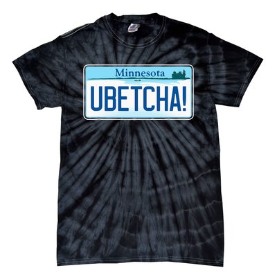 Ubetcha Minnesota License Plate Tie-Dye T-Shirt