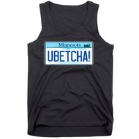 Ubetcha Minnesota License Plate Tank Top