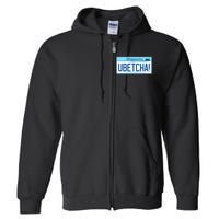 Ubetcha Minnesota License Plate Full Zip Hoodie