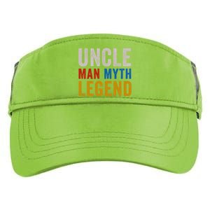 Uncle Myth Legend Godfather Uncles Fathers Day Gift Adult Drive Performance Visor